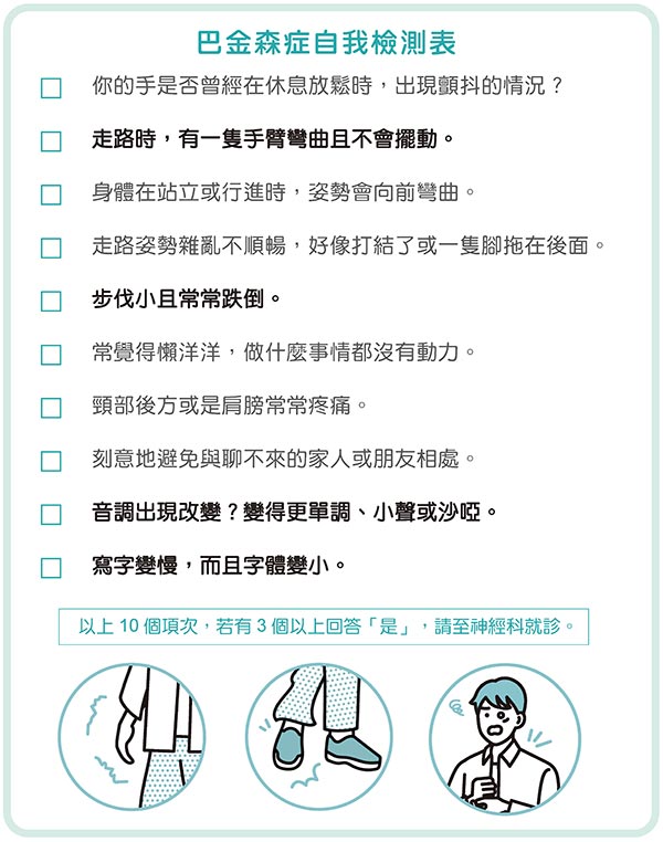 帕金森氏症自我檢測表
